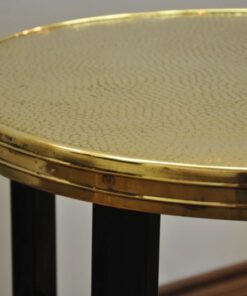 Art Deco Sidetable,unique color and design, golden top plate, filigree feet, highgloss paintjob