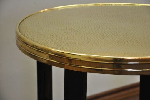 Art Deco Sidetable,unique color and design, golden top plate, filigree feet, highgloss paintjob