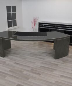 Bauhaus desk,1950 from Naples, pad made of leather, chromebars, massive plate, handpolished metallic silver, unique body, 200kg