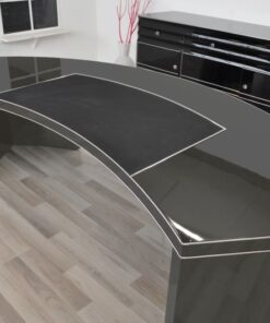 Bauhaus desk,1950 from Naples, pad made of leather, chromebars, massive plate, handpolished metallic silver, unique body, 200kg