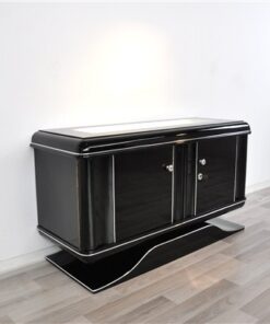 highgloss pianolacquer, classic design with rounded corners, illuminated glass plate, wonderful curved foot