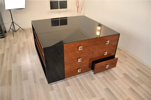 Cube Designer Sideboard XL, from a London Hotel, Rosewood, wonderful furniture