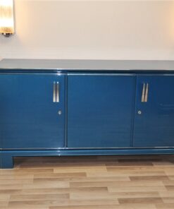 astonishing color: steel blue metallic, chromapplications and handles, french design of the 1940s,clean interior, absolute Eyecatcher!