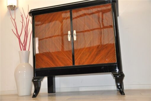 rare cherrywood furnier, Elegant feet in french style, handpolished