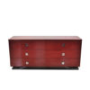 Ferrari Rosso, 6 drawers, chromefittings, handpolished, curved foot with chromline