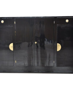 Art Deco Highboard, pretty clean interior, wonderful body with 4 doors, big original fittings, massive shelves