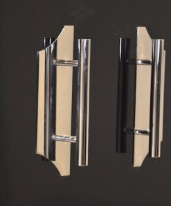 high quality Art Deco chrome handles, fittings,