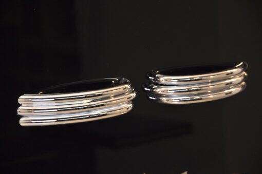 high quality Art Deco chrome handles, fittings,