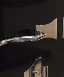 high quality Art Deco chrome handles, fittings,