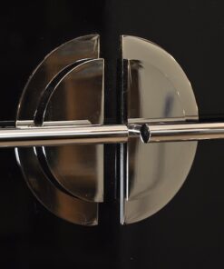 high quality Art Deco chrome handles, fittings,