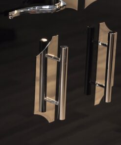 high quality Art Deco chrome handles, fittings,