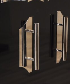 high quality Art Deco chrome handles, fittings,