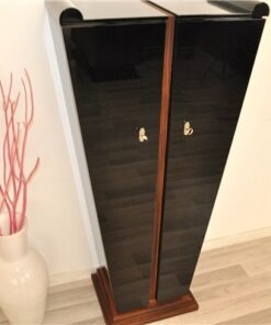 Art Deco Console, tulip form, rosewood, unique furniture, pianolacquer