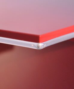 Art Deco Console, highgloss paintjob in red, chromehandles, beautiful design, fine chromelines