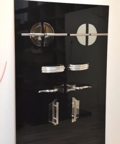 high quality Art Deco chrome handles, fittings,