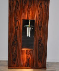 Art Deco Bar Cabinet, Rosewood, wonderful furnier, plenty of storage, luxurious design, absolute eyecatcher