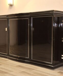 Art Deco Sideboard, New York, 1935, highgloss Black, great interior