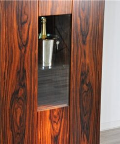 Art Deco Bar Cabinet, Rosewood, wonderful furnier, plenty of storage, luxurious design, absolute eyecatcher