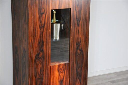 Art Deco Bar Cabinet, Rosewood, wonderful furnier, plenty of storage, luxurious design, absolute eyecatcher