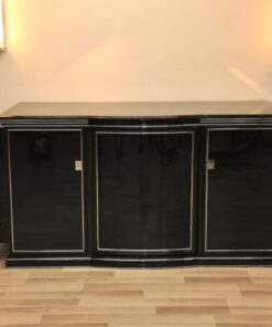 Art Deco Sideboard, New York, 1935, highgloss Black, great interior