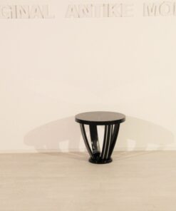 Art Deco, antique, original, rare, table, side table, highgloss, black, single piece, hugh quality, elegant, living room, restored, french