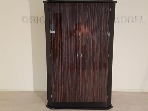 Art Deco, macassar, wardrobe, cabinet, bedroom, design, style, veneer, grain, unique, living room, storage, antique, vintage