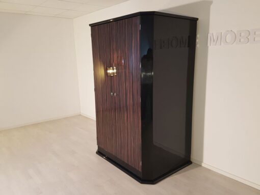 Art Deco, macassar, wardrobe, cabinet, bedroom, design, style, veneer, grain, unique, living room, storage, antique, vintage