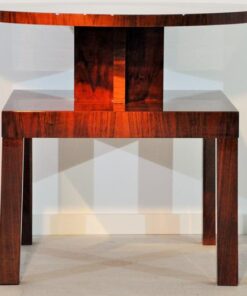 Art Deco, antique, original, rare, table, side table, highgloss, walnut, unique, elegant, living room, restored, french, 1930s