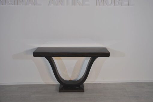 Art Deco Console, macassarwood, great body language, highgloss finish