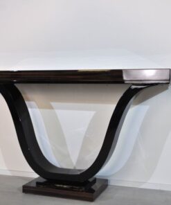 Art Deco Console, macassarwood, great body language, highgloss finish