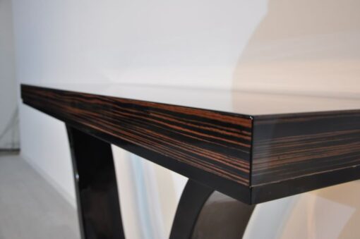 Art Deco Console, macassarwood, great body language, highgloss finish