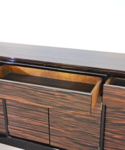 Art Deco Sideboard, wonderful marcassarwood, plenty of storage space, high gloss finish