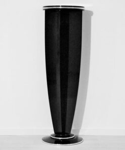 Art Deco, High Gloss, Column, piano lacquer, handmade, livingroom, made in Germany, elegant, black, high quality, chrome,