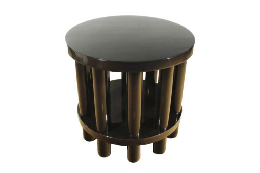 Art Deco, antique, original, rare, table,sidetable, highgoss, black, singlepiece, elegant, living room, restored, french, Adolf, Loos