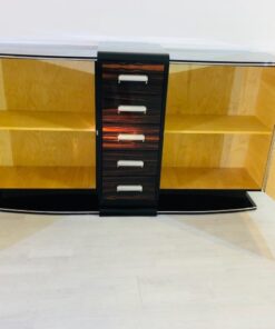 Art Deco Sideboard, unique body language, great Design, Macassar wood, swing doors, interior design, home decor, furniture