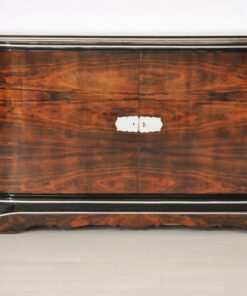 Art Deco, Buffet, Sideboard, Walnut, Vintage, 1920s, Antique, Highgloss, extraordinary shape, french, original, furniture, living room