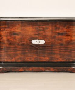 Art Deco, Buffet, Sideboard, Walnut, Vintage, 1920s, Antique, Highgloss, extraordinary shape, french, original, furniture, living room