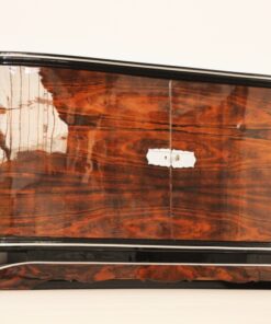 Art Deco, Buffet, Sideboard, Walnut, Vintage, 1920s, Antique, Highgloss, extraordinary shape, french, original, furniture, living room