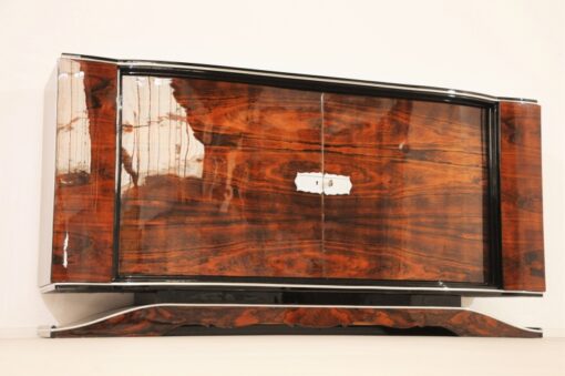 Art Deco, Buffet, Sideboard, Walnut, Vintage, 1920s, Antique, Highgloss, extraordinary shape, french, original, furniture, living room