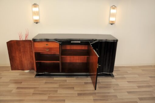 Art Deco, Sideboard, Design, Era, 1920s, Buffet, Lowboard, highgloss, pianolacquer, high quality, living room, restored, original