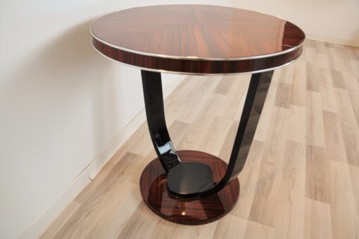 Art Deco, Side Table, Palisander, Original, Veneer, restored, vintage, antique, design, pinaolacquer, living room, highgloss