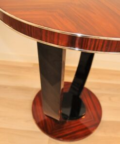 Art Deco, Side Table, Palisander, Original, Veneer, restored, vintage, antique, design, pinaolacquer, living room, highgloss