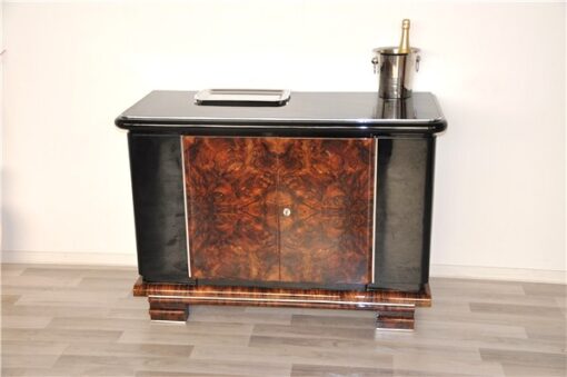 Art Deco, Era, Commode, Sideboard, Storage, Burlwood, Polished, Wood, Furniture, Design, Highgloss, Beautiful, Living Room, Antique