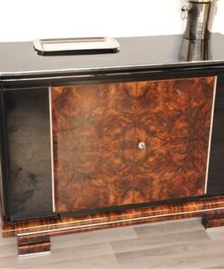 Art Deco, Era, Commode, Sideboard, Storage, Burlwood, Polished, Wood, Furniture, Design, Highgloss, Beautiful, Living Room, Antique