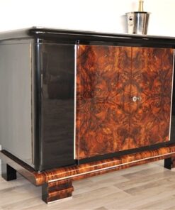 Art Deco, Era, Commode, Sideboard, Storage, Burlwood, Polished, Wood, Furniture, Design, Highgloss, Beautiful, Living Room, Antique