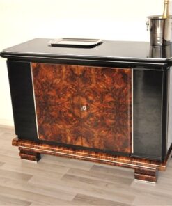 Art Deco, Era, Commode, Sideboard, Storage, Burlwood, Polished, Wood, Furniture, Design, Highgloss, Beautiful, Living Room, Antique