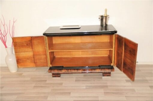 Art Deco, Era, Commode, Sideboard, Storage, Burlwood, Polished, Wood, Furniture, Design, Highgloss, Beautiful, Living Room, Antique