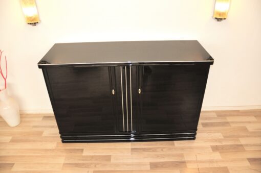 Art Deco, Furniture, Highboard, Sideboard, Buffet, Commode, 1930, Mid century, design, balck, highgloss, living room, serving extension