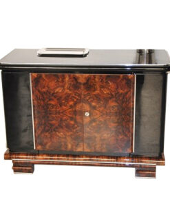 Art Deco, Era, Commode, Sideboard, Storage, Burlwood, Polished, Wood, Furniture, Design, Highgloss, Beautiful, Living Room, Antique