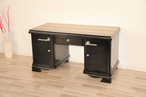 Art Deco, Desk, indian, aplle wood, plain, simple, design, highgloss, applications, polished, restored, office, furniture